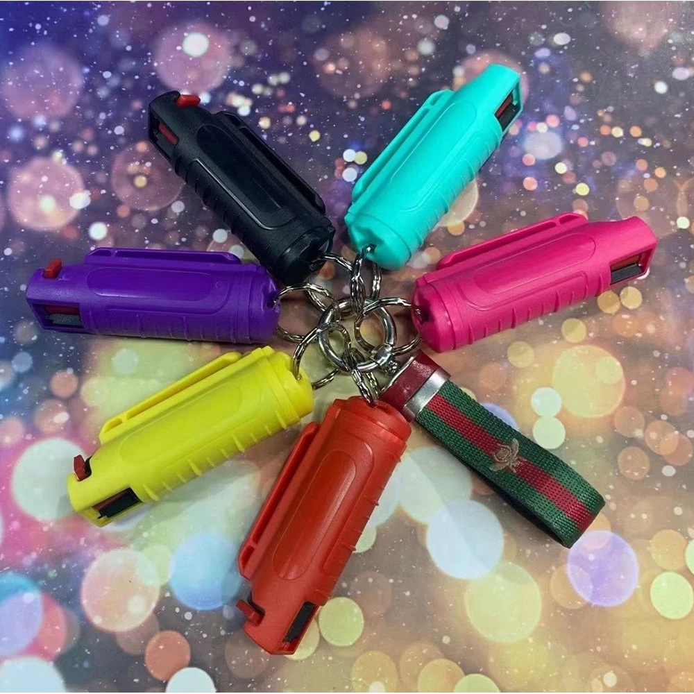 20ml Pepper Spray for Women Safety Protective Spray Easy Carry Self-defense Small Canister Protection Chili Water（16style）