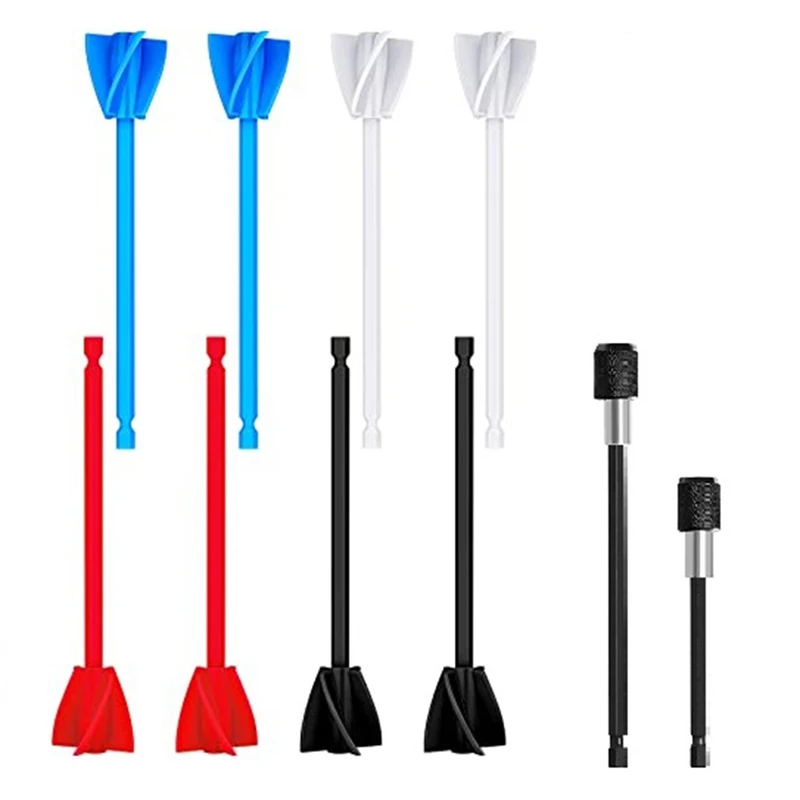 

10Pcs Resin Mixer Paddles Paint Mixer Paddles Mixer Drill Attachment For Resin, Paint, Silicone, Ceramic Glaze Mixing