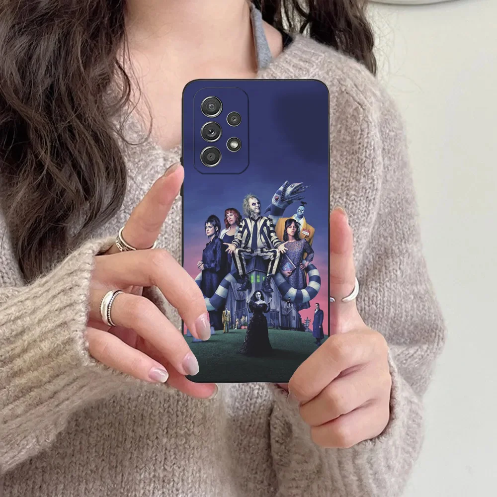 thumbnail image 1 of B-Beetlejuices 2 Phone Case For Samsung S24,23,22,30,21,10,9,Ultra,Plus,Lite,FE,5G Black Soft Case, 1 of 4