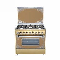 freestanding gas cooker, gas range with oven 5 burners cocinas de gas con horno cuisiniere gaz avec four stove with oven cooking 4