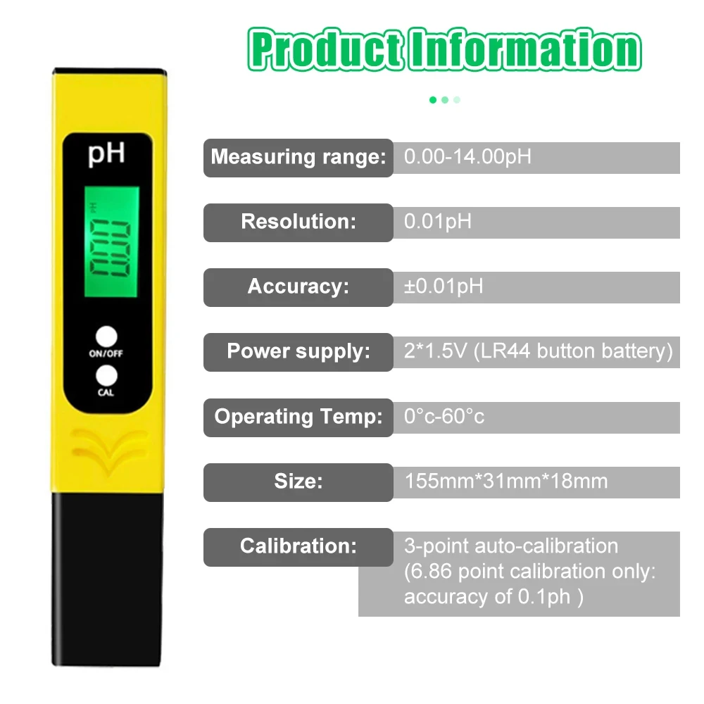  LCD PH 跮 0.01   ˻, 0-14  ,   