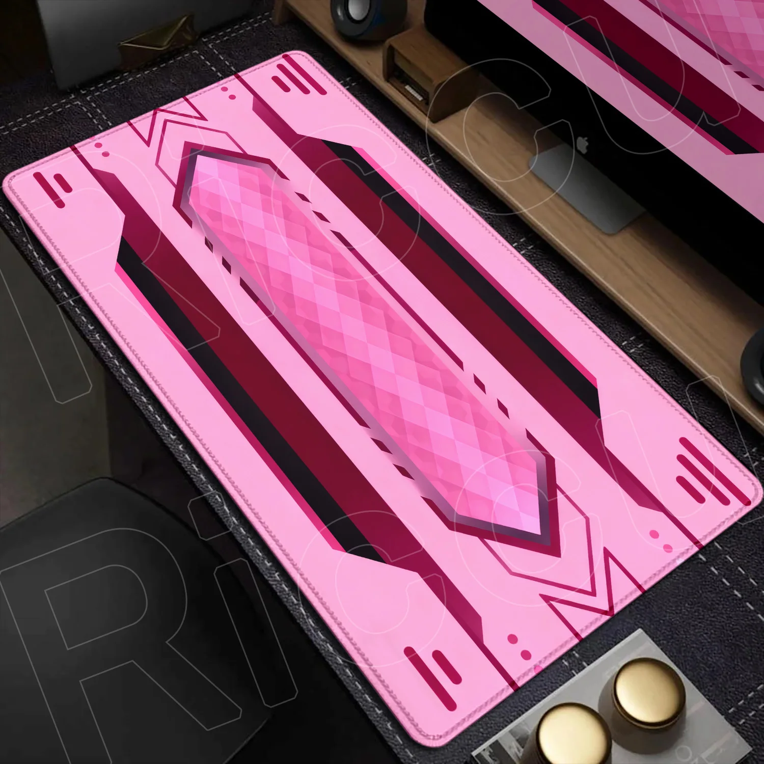 Futuristic Sci-Fi Large Gaming Mouse Pad with Technology-Inspired Design