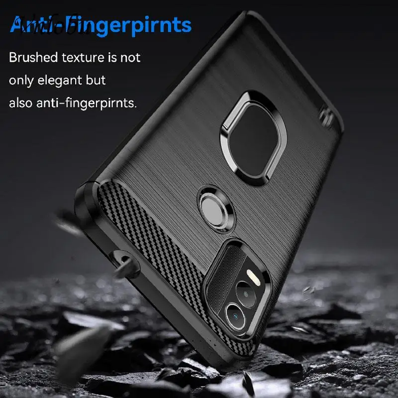 Anti-fingerprints and Carbon Fiber Brushed Phone Case 