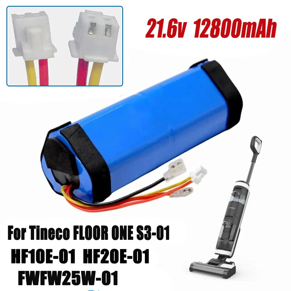 original-216v-6800mah-12800mah-for-tineco-floor-ones3-wet-and-dry-vacuum-cleaner-18650-li-ion-rechargeable-batteries-pack