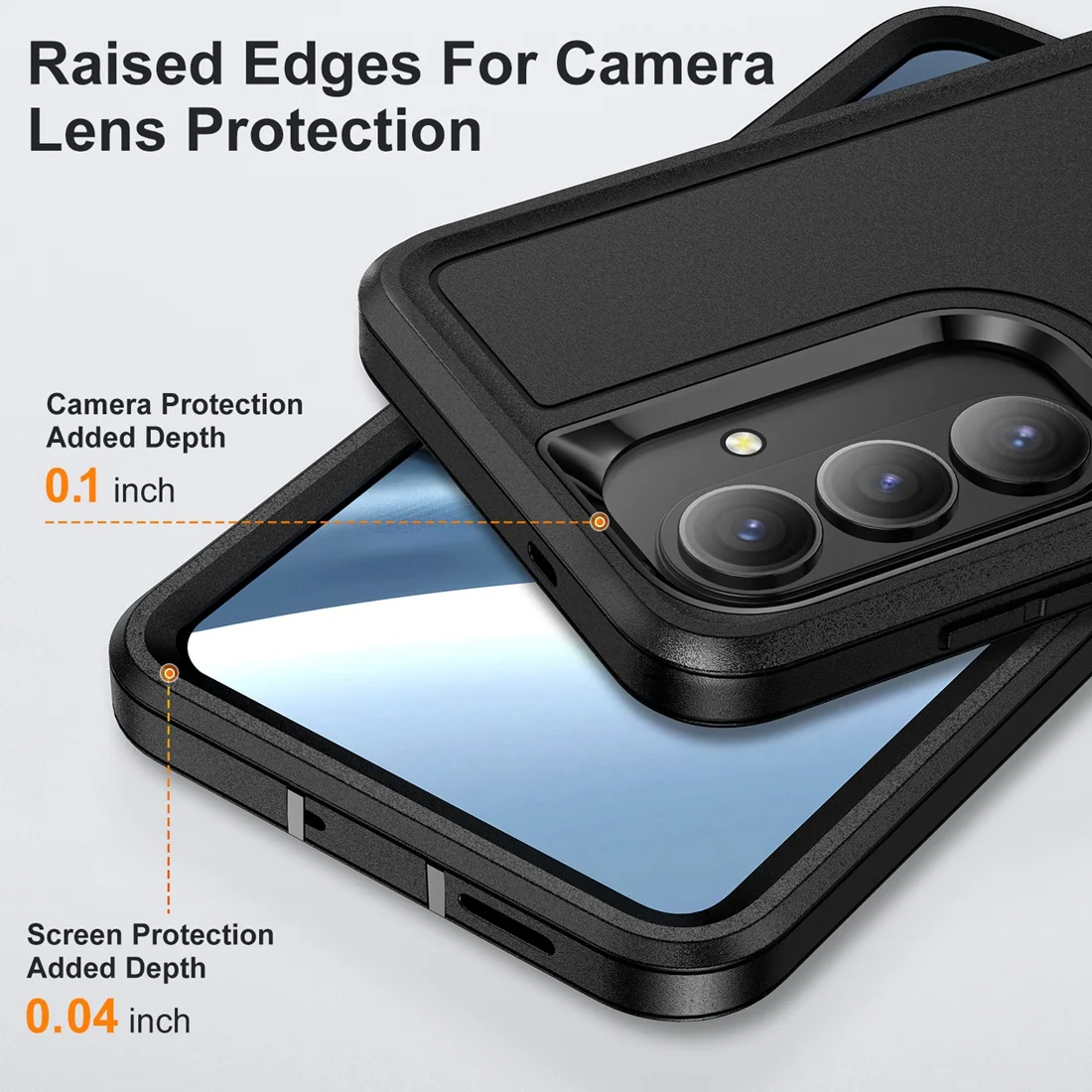 3-in-1 Shockproof Slim Heavy Duty Case with Kickstand