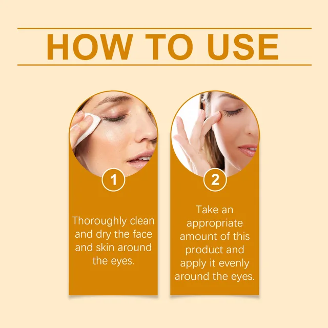 Anti Aging Eye Essence Oil Firming Brightening Reduce Wrinkle Fade Fine Lines Remove Puffiness Hydrating Smooth VC Eye Serum Oil 6