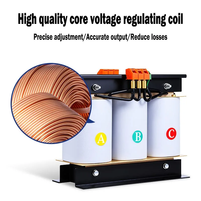 변압기 5kva 10kva 30kva 3상 380V를 단상 220V/110V AC 50Hz 60Hz로 변환하는 삼상 건식 절연 변압기 가정용