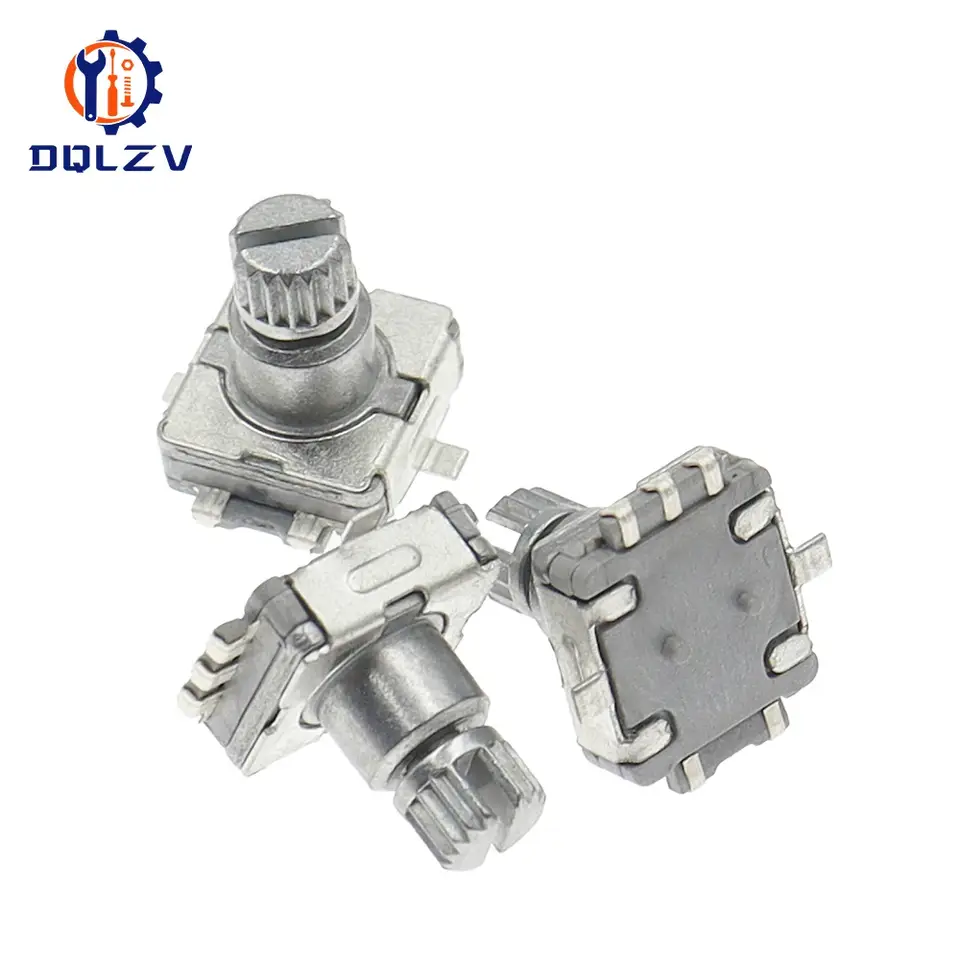 EC11 Rotary Encoder Code Switch With Push Button10MM 30 Position 360 Degree Infinite Rotation SMD 5pin Plum Shaft image 1