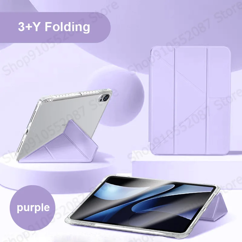 Smart Fold Leather Acrylic Back Cover