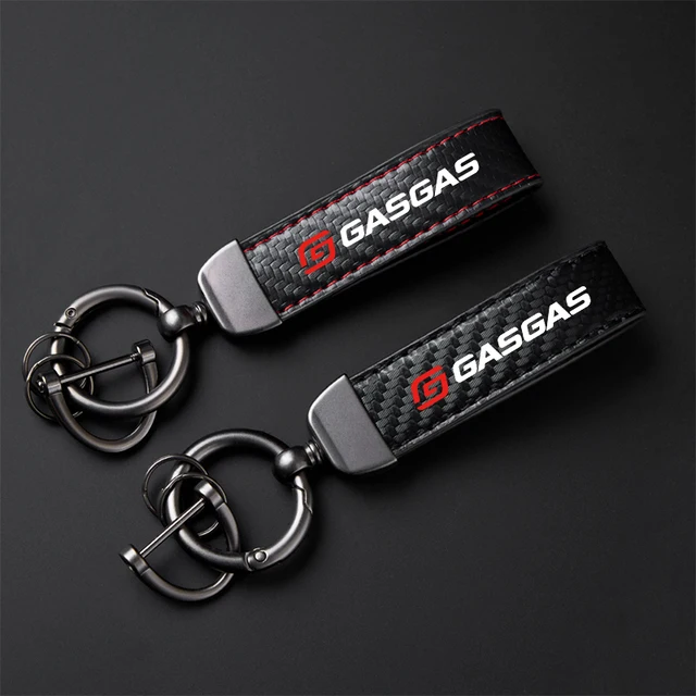 Accessories High-Grade Carbon Fiber Motorcycle Keychain Holder Keyring For Gas Gas Motorcycles