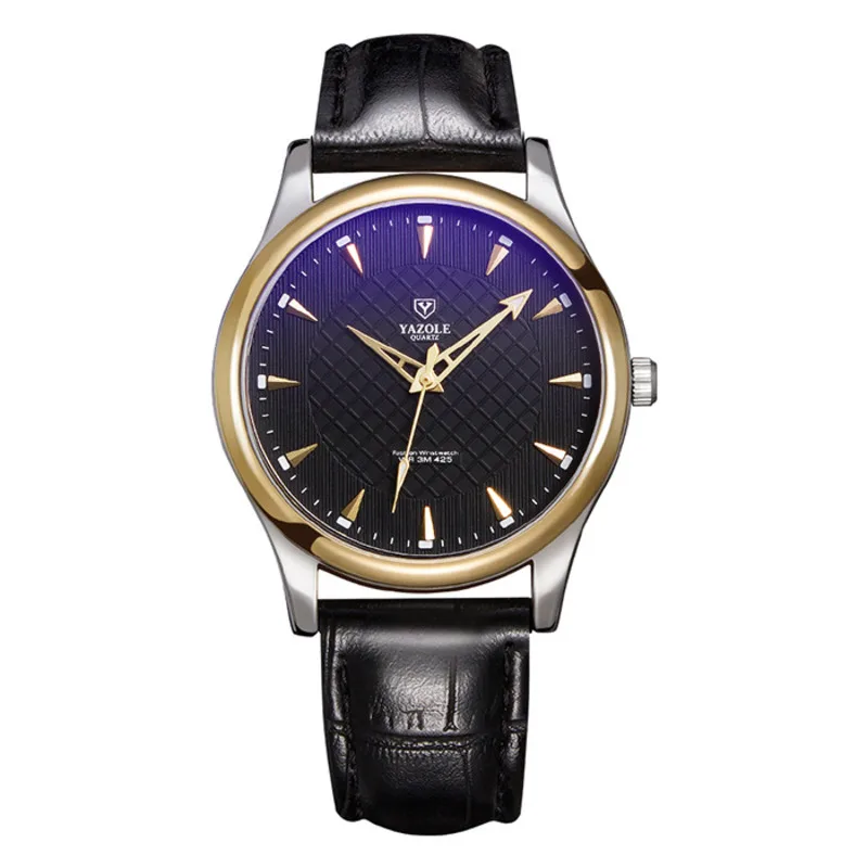 

Quartz Watches For Men's Leather Strap Waterproof Casual Fashion Business Elderly Watches Men's