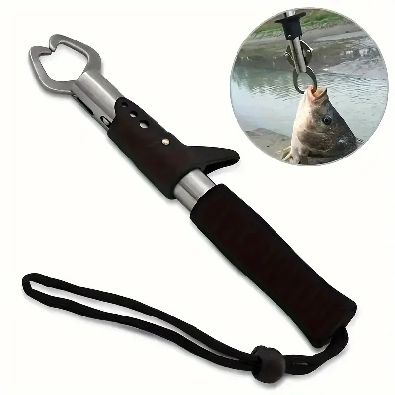 Fish Controller Stainless Steel Fish Clipper Double Buckle Fishing Pliers Anti-corrosion and Anti-slip Fishing Supplies 2