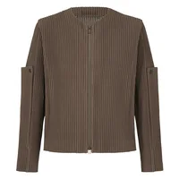 Pleats Pleated Jacket Men's 2024 Spring And Autumn New Jacket Men Niche Design Youth Short Men's Casual Jacket Tide Men Clothing 2