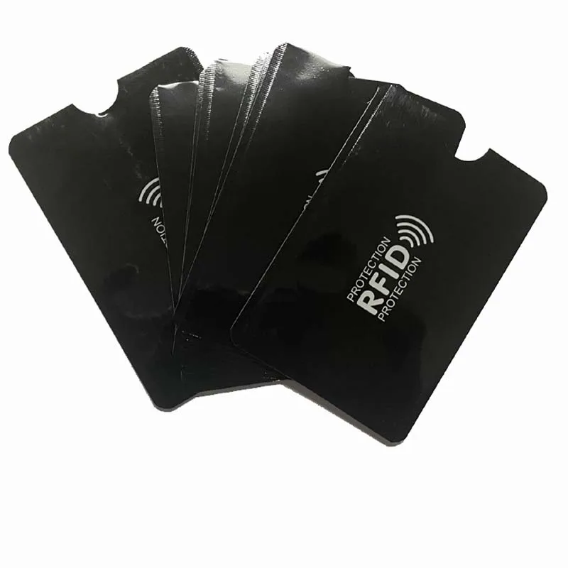 10Pcs Anti Theft Bank Credit Card Protector NFC RFID Blocking Cardholder Wallet Cover Aluminium Foil ID Business Card Case 4