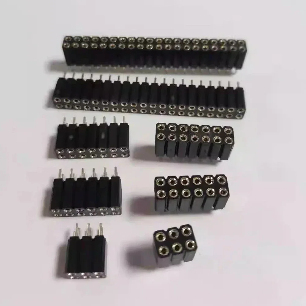 10pcs 40-Pin 2.54mm Pitch Right Angle Female Headers - PCB Connector For Audio/Video Projects