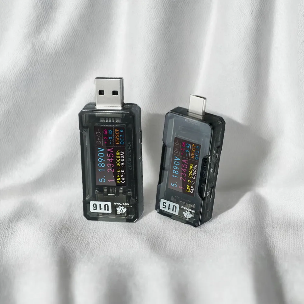 OSS U15/U16 High Accuracy Fast Charging Tester Type-C/USB-A PD2.0 QC3.0 Voltage