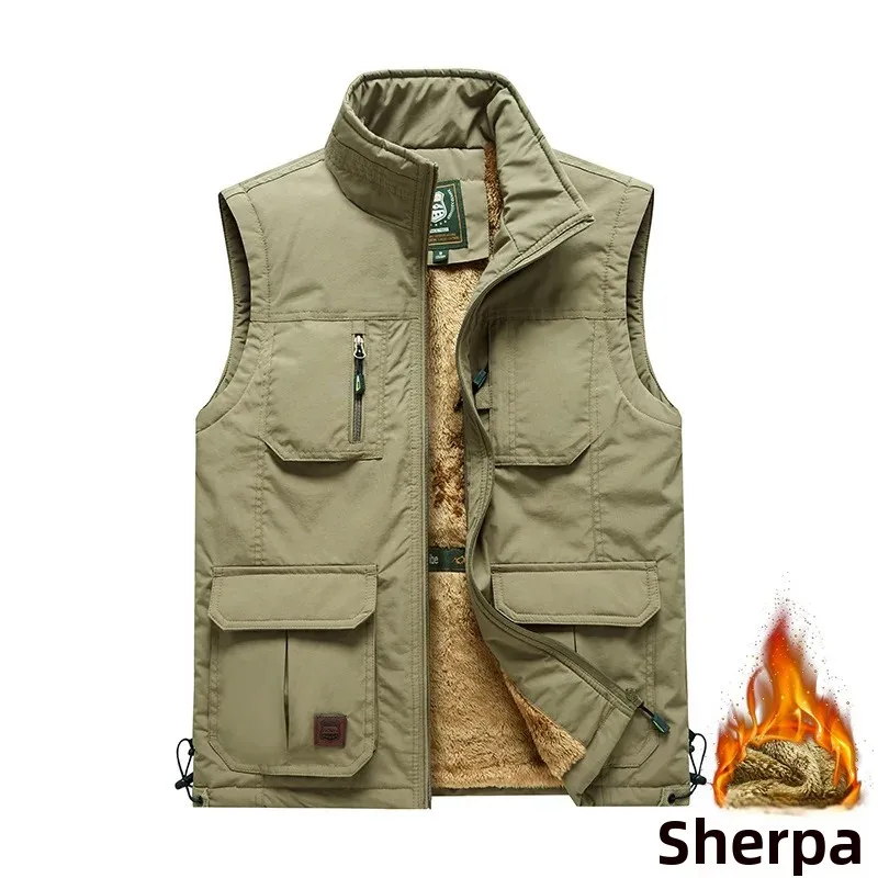 Veste de pêche homme doublée polaire - Multi-poches - Séchage rapide - Confort hiver et automne