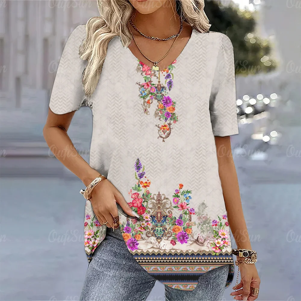 Chemisier à péplum Patron de couture Dames XS-XXXL Manches bouffantes Top romantique pour l'été