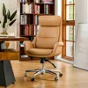 Modern Executive Office Chair, High Back PU Leather Ergonomic Computer Desk Chair, Adjustable Height Swivel Office Task Chair 1