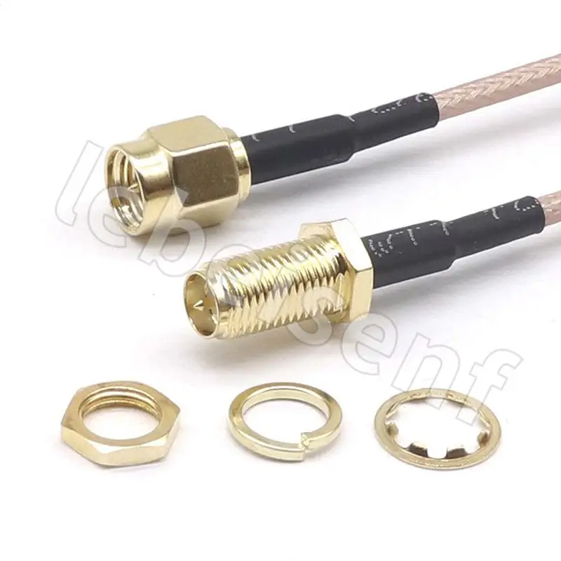 Antenna Extension Cable Antenna Extension Cable SMA-JK SMA male to female inner screw inner hole to outer screw needle RG316 adapter cable