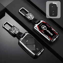 Deluxe Leather Car Key Case (C - black keychain)
