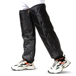 Thermal Windproof Knee Brace Wraps and Leg Warmers (Black)