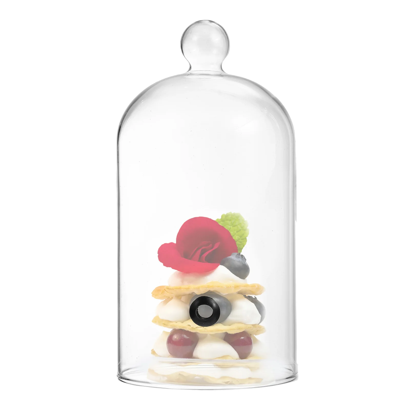Dome Smoking Cover Lid Glass Cloche Infuser For Drinks Cocktail Jar Cold Food Smoker Cake Lids Plate Dessert