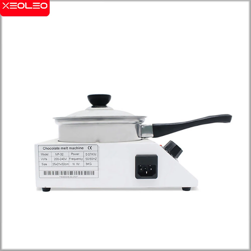 XEOLEO Chocolate Melting Machine Tempering Dispenser For Home Mini Boiled Milk/wine Pot Melt Butter Commercial Food Processor