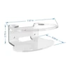 1 Pcs Shelf Bracket Holder for Orbi Wall Mount, for Orbi WiFi Router AC3000 RBS50, RBK50, RBK53, RBK30, AC2200 RBK30 3