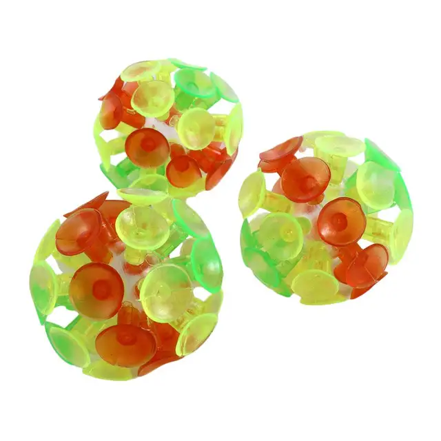 Multicolored Fidget Toy for Kids for Children Party Toy Suction Cup Ball Suction Toy Sucker Ball Stick Ball 4