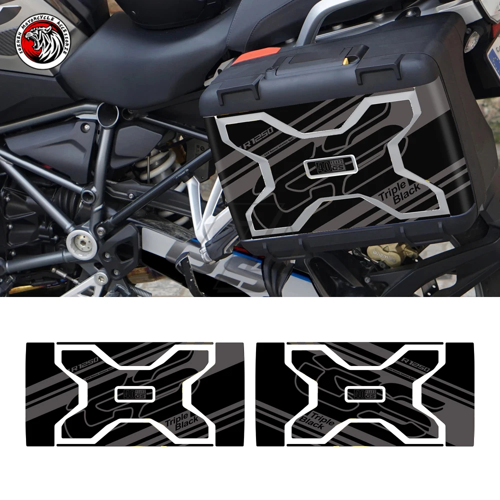 Motorcycle Sticker Fits for BMW Motorrad Vario Fits 2013-2020 W/ R1250GS R1200GS 40 Year GS Decals