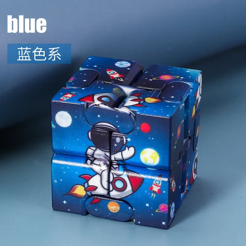 New Creative Starry Sky Infinity Cube Space Infinite Cube Magic Stress Relief Office Flip Cubic Puzzle Stress Relief Toys
