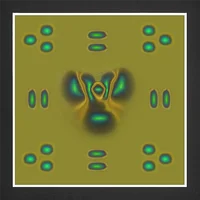 Magnetic Field Viewing Film,Magnetic Field Detector to See Magnetic Fields for Scientific Project Teaching 4 x 4 Inch 1