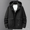 New Arrival Men's Plus Size Workwear Jacket with Hood - Spring and Autumn Windbreaker Coat 10XL 9xl jacket for men 3
