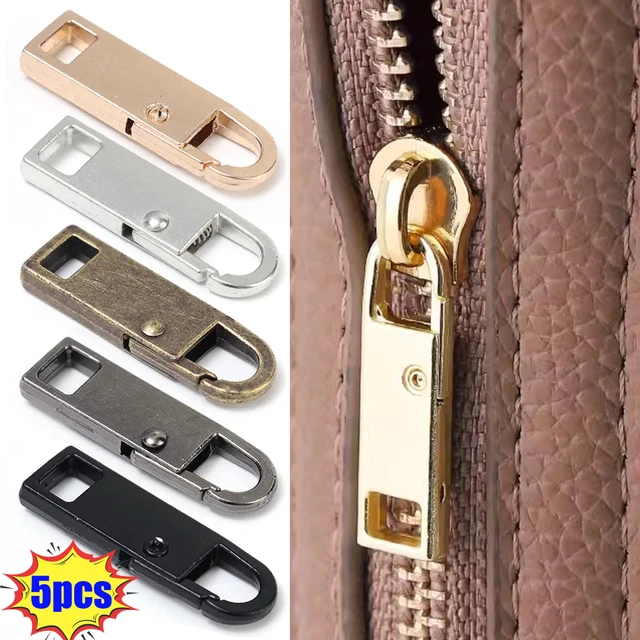 5PCS Zipper Pull Replacement Zipper Repair Kit Slider Pull Tab Metal Zipper  Fixer Head for Luggage Backpack Jacket Suitcase Coat - AliExpress