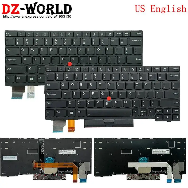 Teclado Backlight Inglês dos Eua para Lenovo Thinkpad X280 A285 X390 X395 X13 L13 Yoga Gen Laptop 01yp080 5n20v43181 01yp120