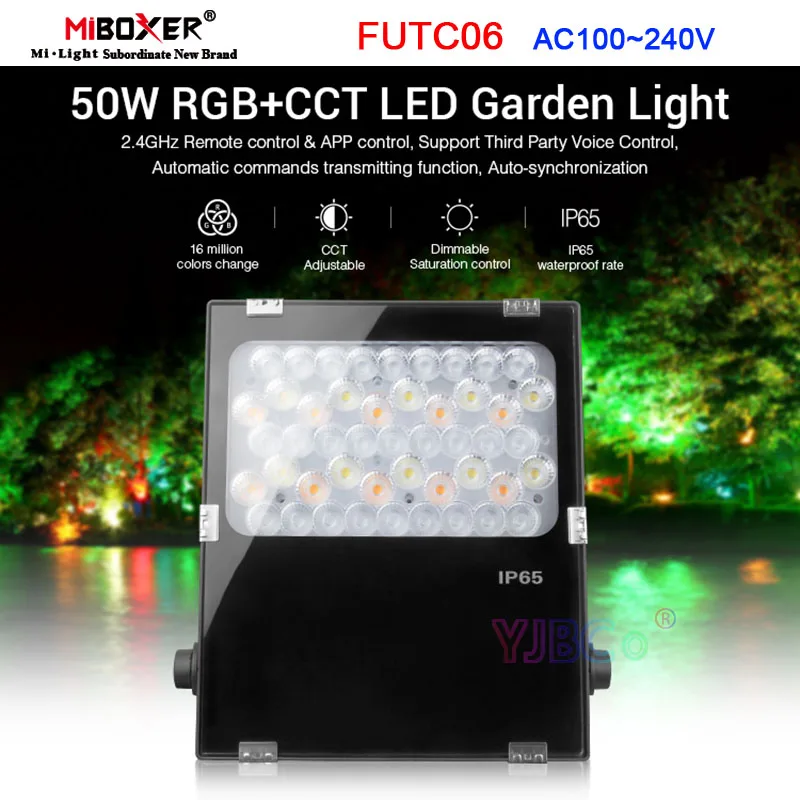 

Miboxer FUTC06 RGB+CCT 50W LED Garden Light smart Outdoor Lamp waterproof IP65 Landscape Lights 2.4G Remote control AC100~240V
