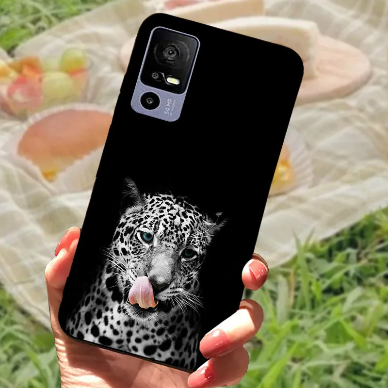 Sleek Black Shockproof Soft TPU Phone Case - Elegant Fashionable Protection