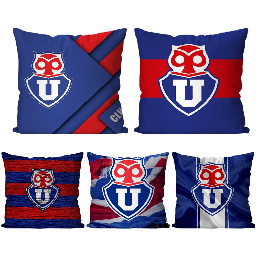 Chile U-University Club B Pillow Case Square Pillow Bedroom Sofa Leisure Comfort Cushion Car Living Room Home Decoration 40X40 2