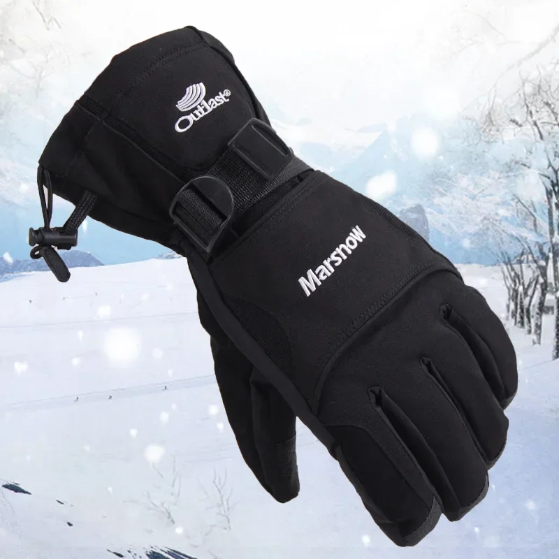 New Men's Ski Gloves Snowboard Snowmobile Motorcycle Riding Winter  Windproof Waterproof Unisex Snow 6