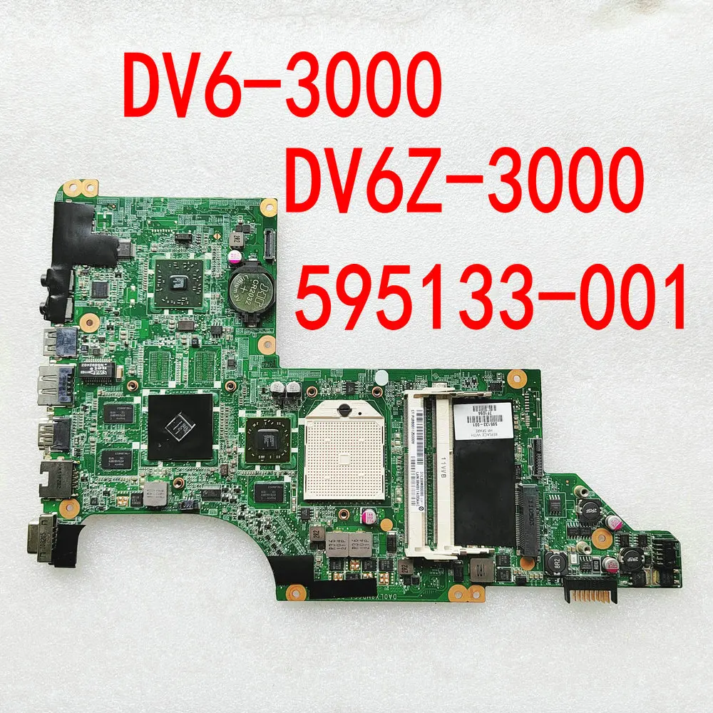 HP PAVILION DV6-3000 DV6Z-3000 노트북 마더보드, DA0LX8MB6D1 595133-001, HD5470 DDR3 