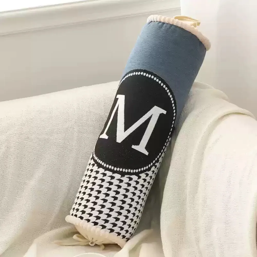 Luxuriöses Candy Chenille-Jacquard-Wurfkissen, zylindrisches Nickerchenkissen, Kopfstütze für Bett, Sofakissen, Nachttisch, Schlaf-Nackenkissen – Detail 17
