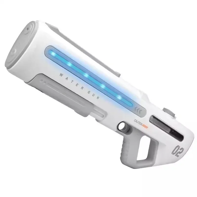 New Product Large Capacity Electric Water Gun Automatic Continuous Release Self-priming Cool Lighting Children's Beach Toy Grill