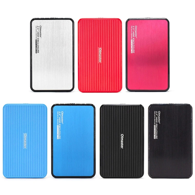 Olmaster 하드 드라이브 박스 인클로저 외부 USB3.0 8TB 2.5In SSD 케이스 드롭 배송