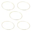 5 Pcs Metal Dream Catcher Hoops Iron Tool Dream Catcher Circle Wind Chime Home Decor Diy Supplies Round Rings For 1