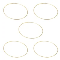 5 Pcs Metal Dream Catcher Hoops Iron Tool Dream Catcher Circle Wind Chime Home Decor Diy Supplies Round Rings For 1