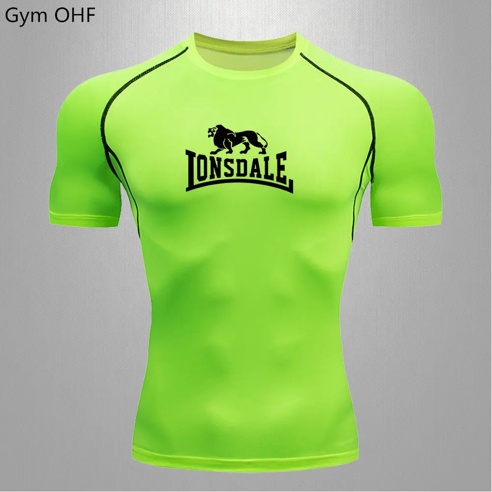 Men Short Sleeve Compression T Shirt For Gym Fitness Quick Dry