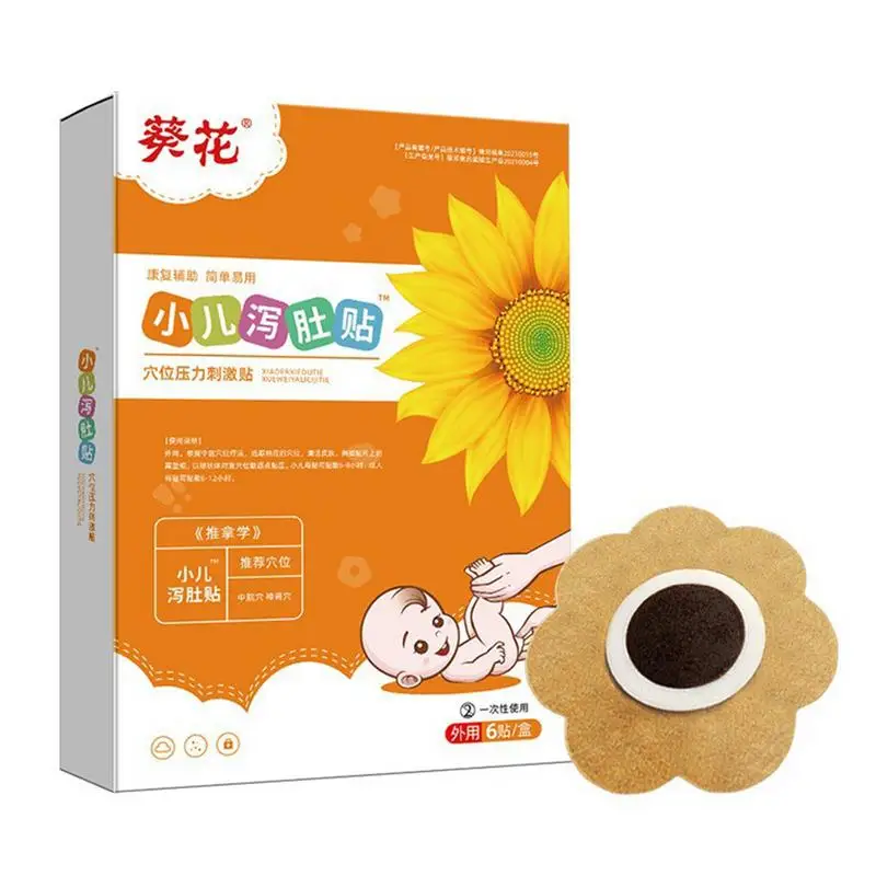 

Children Adenoid Care Patch Flatulence Patches Self-Heating Warm Patch Moxibustion Sticker Intestinal Care Acupoint Patch 6 Pcs
