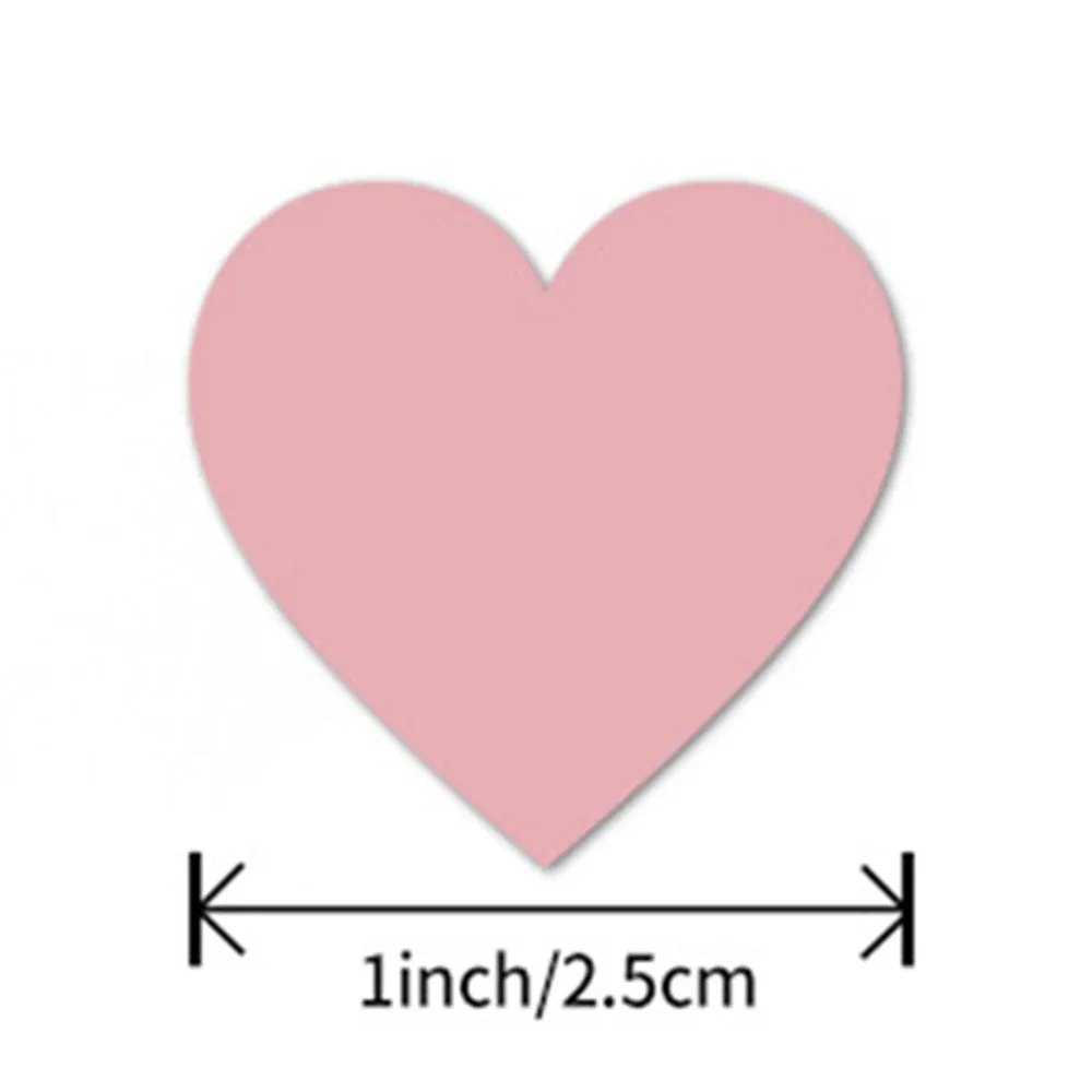 50-500pcs heart shape Valentine's Day stickers Birthday Party Seal Labels good cute stickers Box Tag FAVORS labels