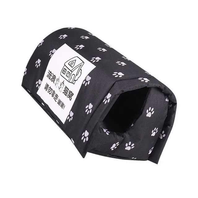 Outdoor Feral Cat Thicken House Warm and Cozy Winter Pet House for Travel Pet House on Car Dog Cat 6